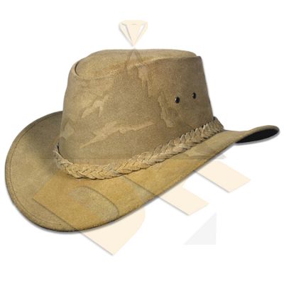 Golden Pull Up Leather Hat